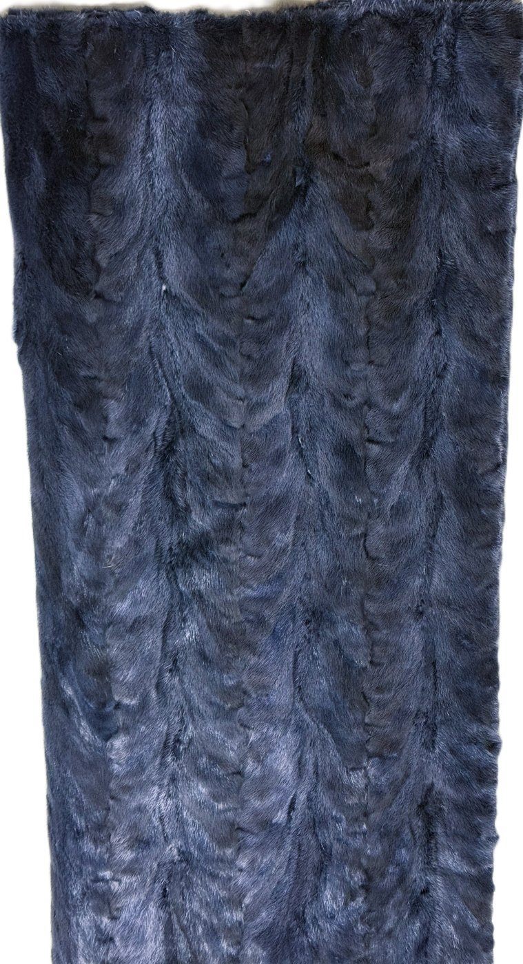 Navy Blue Mink Paw